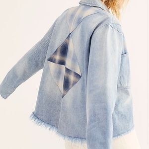 NWT Free People Moody Blues shirt jacket size L